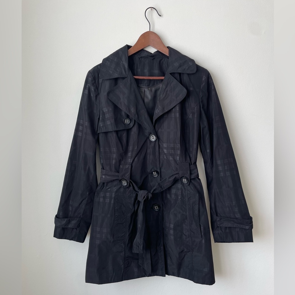 Burberry Style Women's Trench Coat - 90’s, plaid, tartan, classic, timeless